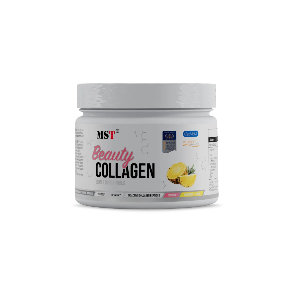MST Collagen Beauty Verisol – Kollageen naha, juuste ja küünte tervisele MST Collagen Beauty Verisol 225g Ananass