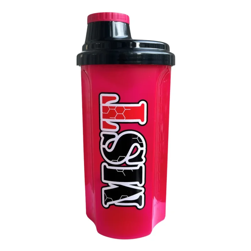 MST Shaker 700 ml rubiini punase värviga, ideaalne spordijoogiks.