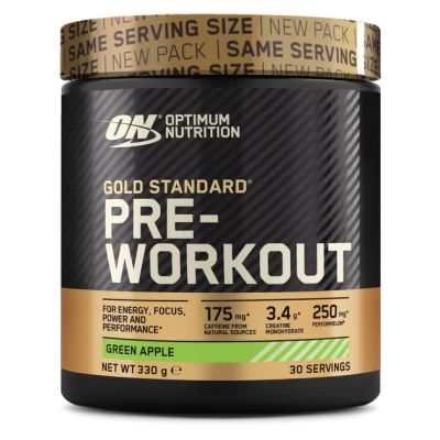 ON Gold Standard Pre Workout 30serv roheline õun