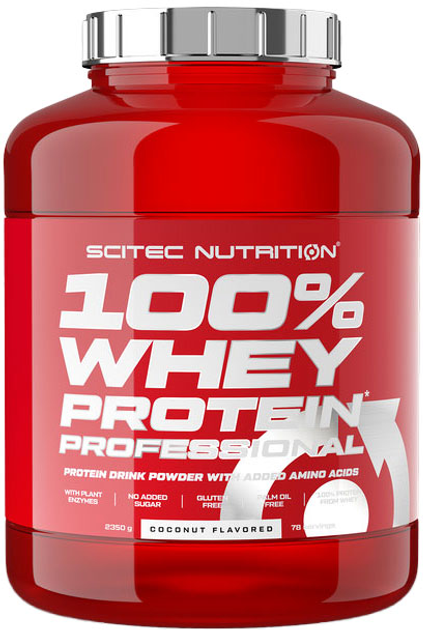 Scitec 100% Whey Protein Professional 2350g Kookos valgupulber
