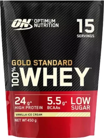 Optimum Nutrition Gold Standard 100% Whey 450g Vanilla Ice Cream protein powder