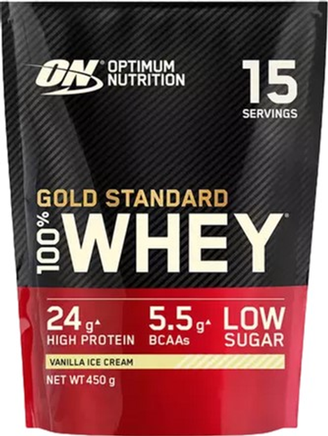 Optimum Nutrition Gold Standard Whey vanillijäätis 450g