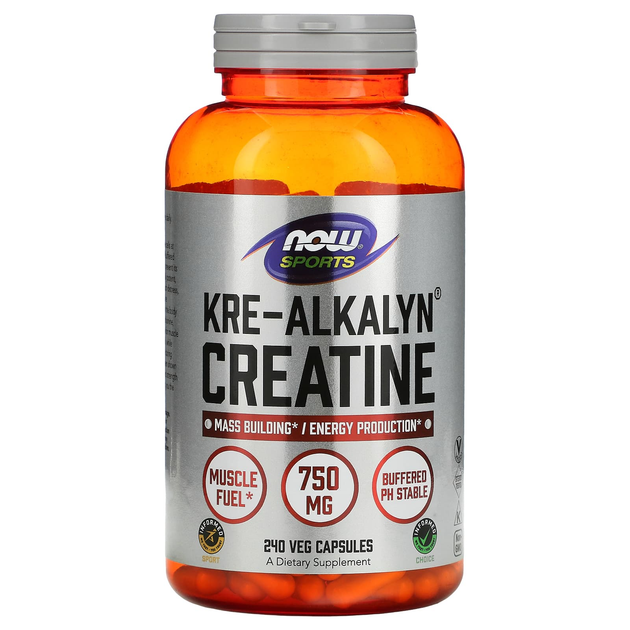 NOW Kre-Alkalyn Creatine 750mg 240 kapslit