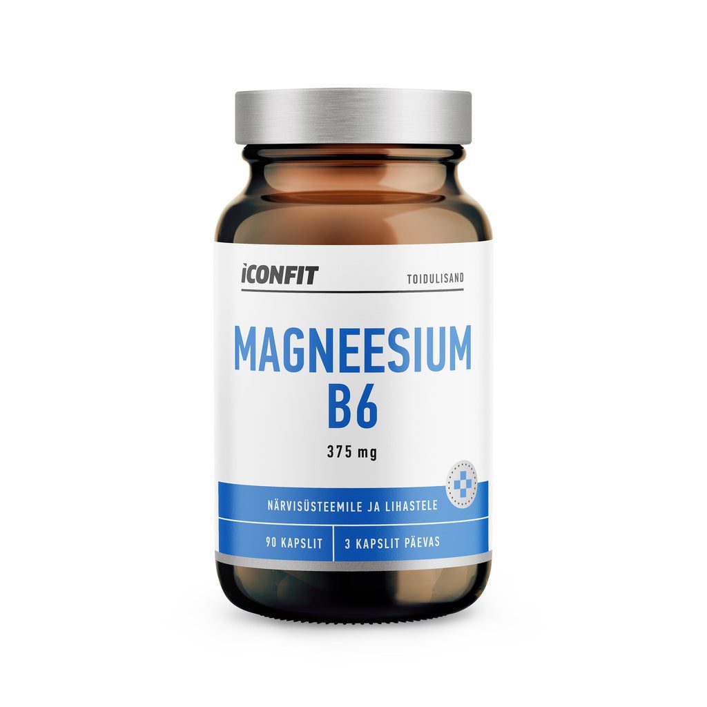 ICONFIT Magnesium B6 N90 ICONFIT Magnesium B6 N90 – Magnesium and Vitamin B6 Capsules for Energy & Muscle Support