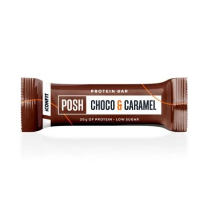 ICONFIT Posh Bar 55g Шоколад-Карамель — протеиновый батончик с белком