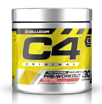 C4 Original Pre-Workout 30serv Fruit Punch – Energy, Focus, and Endurance Supplement