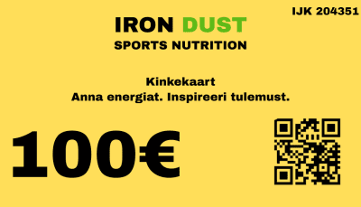 IRON DUST Gift Card 100 € – Great Gift for Fitness Enthusiasts