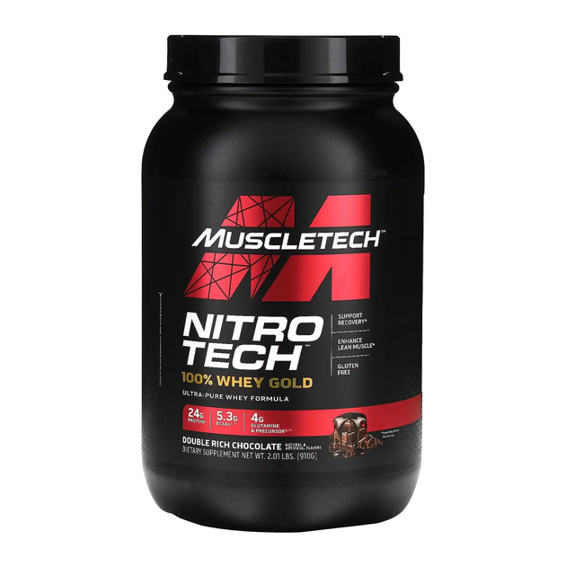 MuscleTech Nitro Tech 100% Whey Gold 908g Шоколад протеин