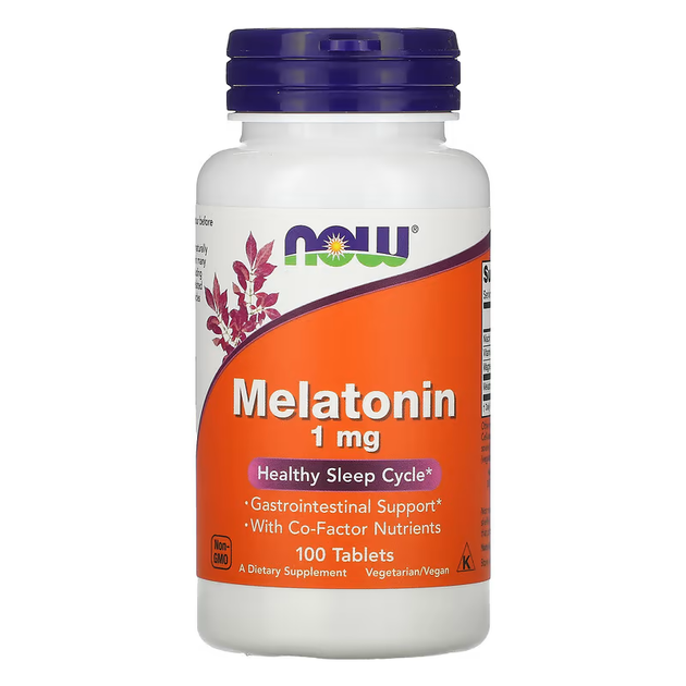 NOW Melatonin 1mg Complex 100 tabletti une toidulisand
