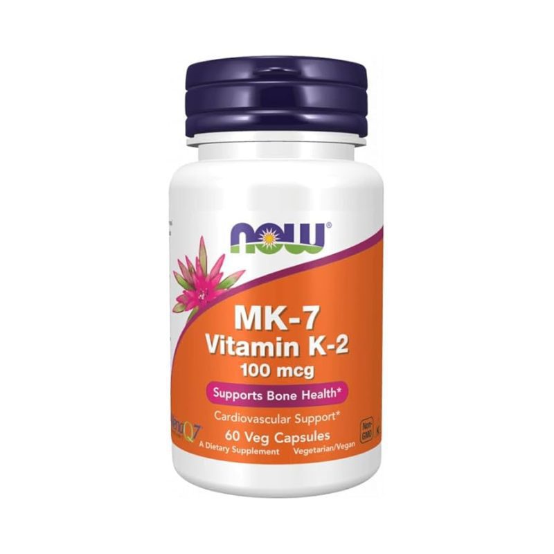 NOW Vitamin K-2 MK7 100mcg 60 kapslit vitamiin