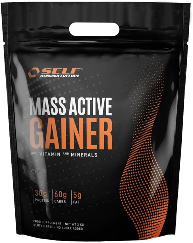 SELF Mass Active Gainer 2kg Ваниль — гейнер для набора мышечной массы