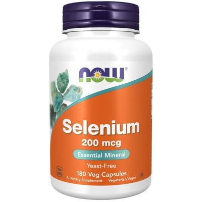 NOW Selenium 200мкг 180 растительных капсул