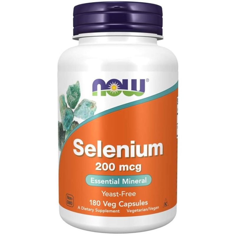 NOW Selenium 200mcg 180 kapslit mineraal