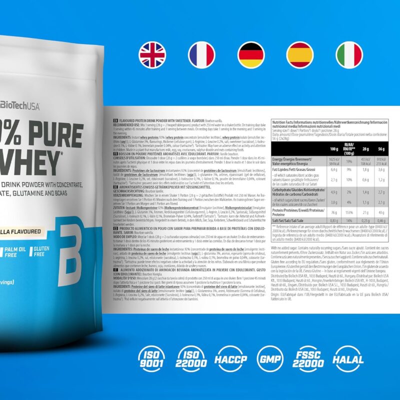 BIOTECHUSA 100% PURE WHEY 454g