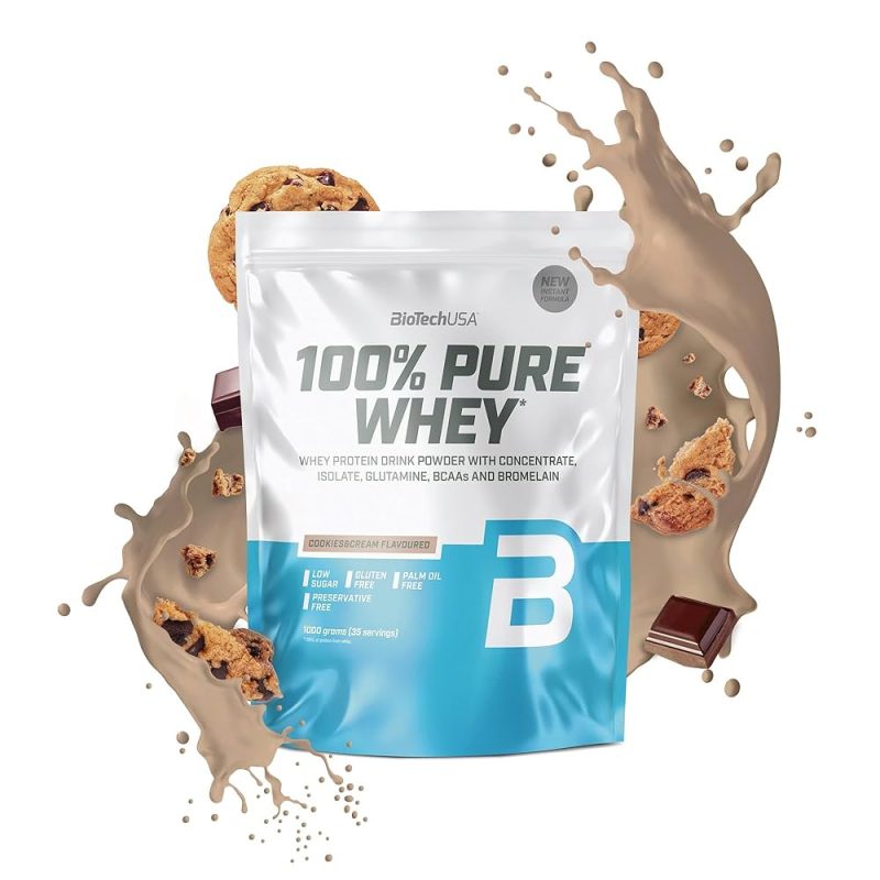 BIOTECHUSA 100% PURE WHEY 454g Kreemi-küpsise