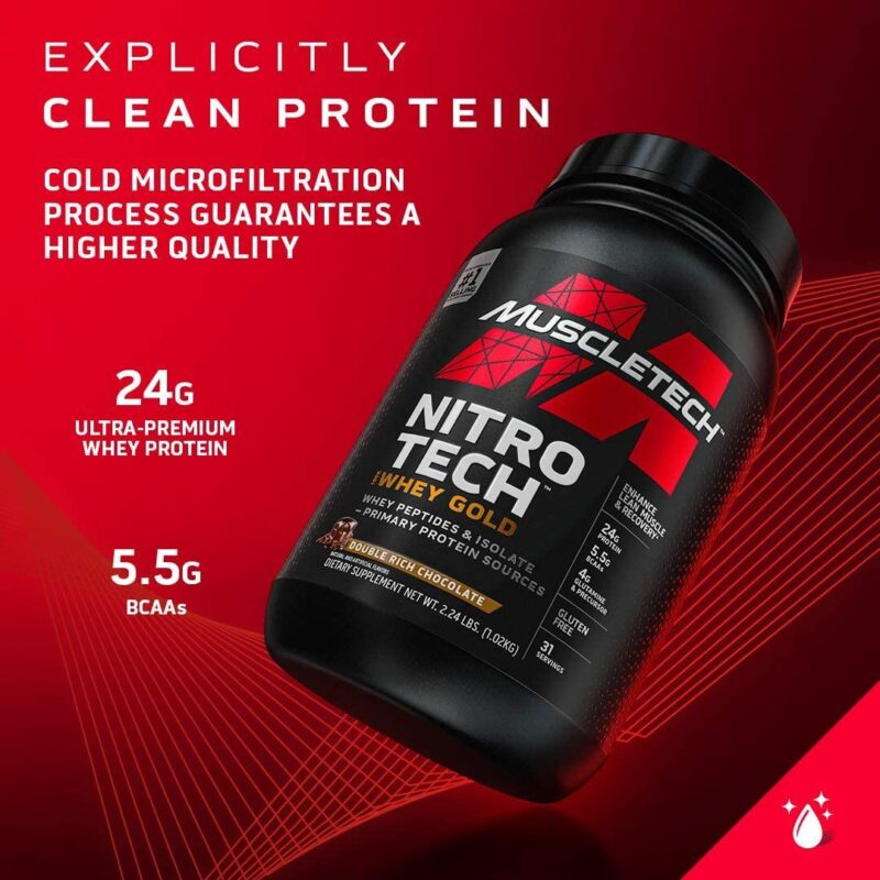 MuscleTech Nitro Tech 100% Whey Gold 908g