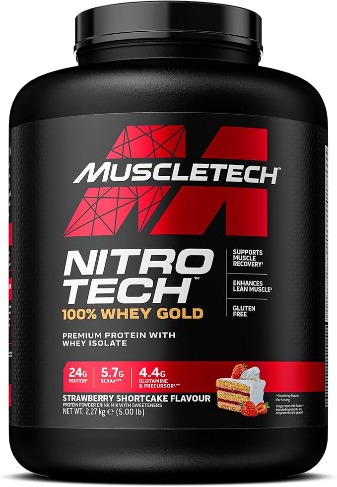 MuscleTech Nitro-Tech Performance 1.8kg Maasikas vadakuvalgupulber
