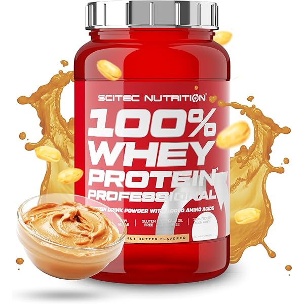 Scitec 100% Whey Protein Professional 920g Maapähklivõi valgupulber