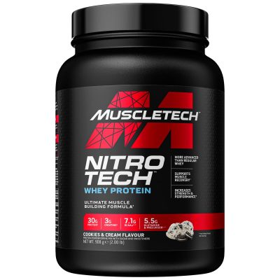 MuscleTech Nitro-Tech Performance 908g Cookies & Cream – supports muscle growth and performance