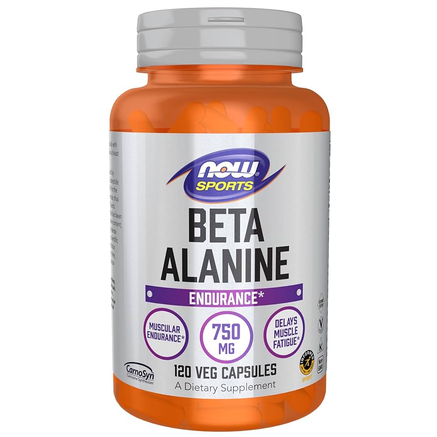 NOW Beta Alanine 750mg 120caps NOW Бета-Аланин 750мг 120 капсул – поддержка выносливости и спорта
