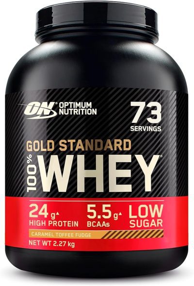 Optimum Nutrition Gold Standard 100% Whey 2,27 кг Карамель упаковка