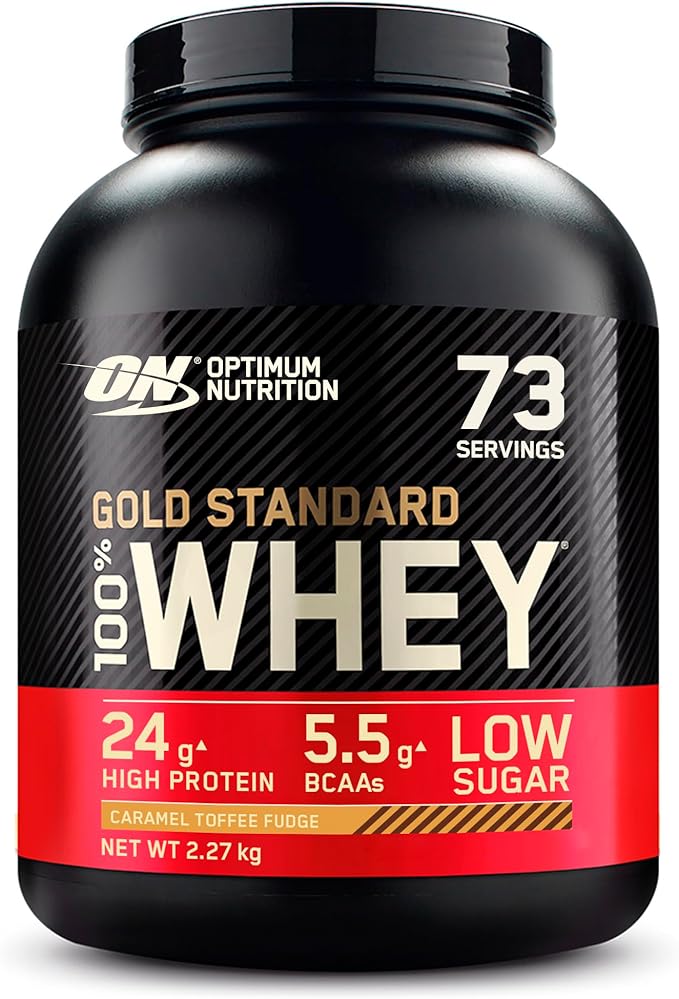 Optimum Nutrition Gold Standard 100% Whey 2,27 кг Карамель упаковка