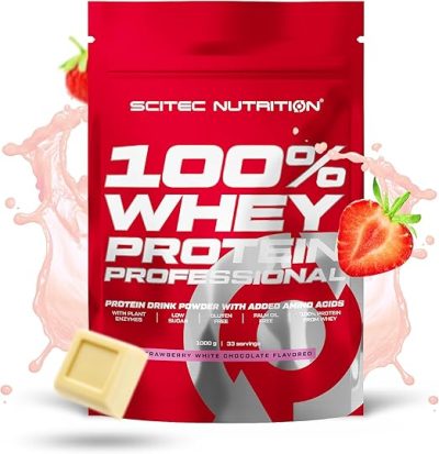 Scitec 100% Whey Protein Professional 500g Strawberry White Chocolate