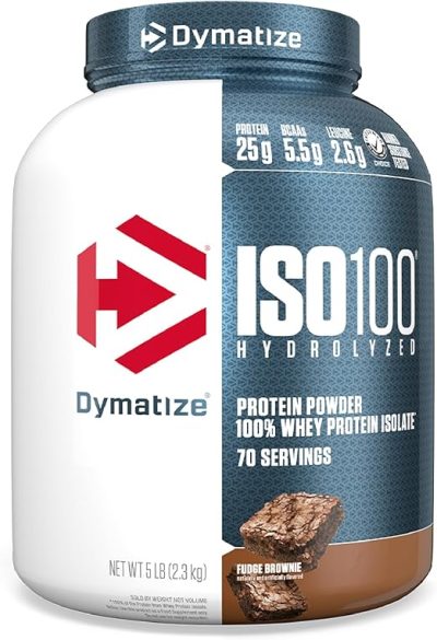 Dymatize ISO 100 2,2 кг Фадж брауни — сывороточный изолят для мышц