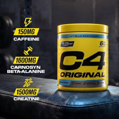 C4 Original Pre-Workout 60 Servings Pineapple – Energy & Focus