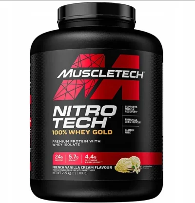 MuscleTech Nitro Tech 100% Whey Gold 2.27kg Ваниль протеин