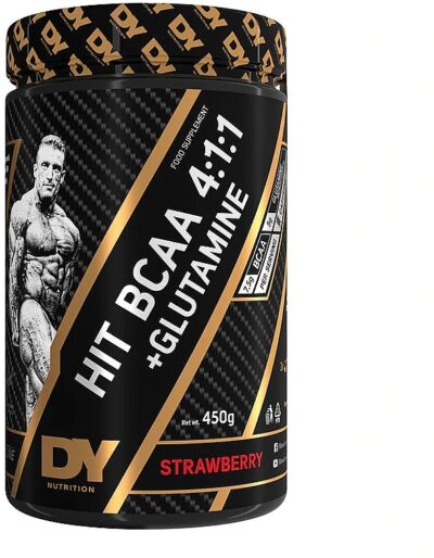 DY HIT BCAA 4:1:1 + Glutamine 450g Maasikas