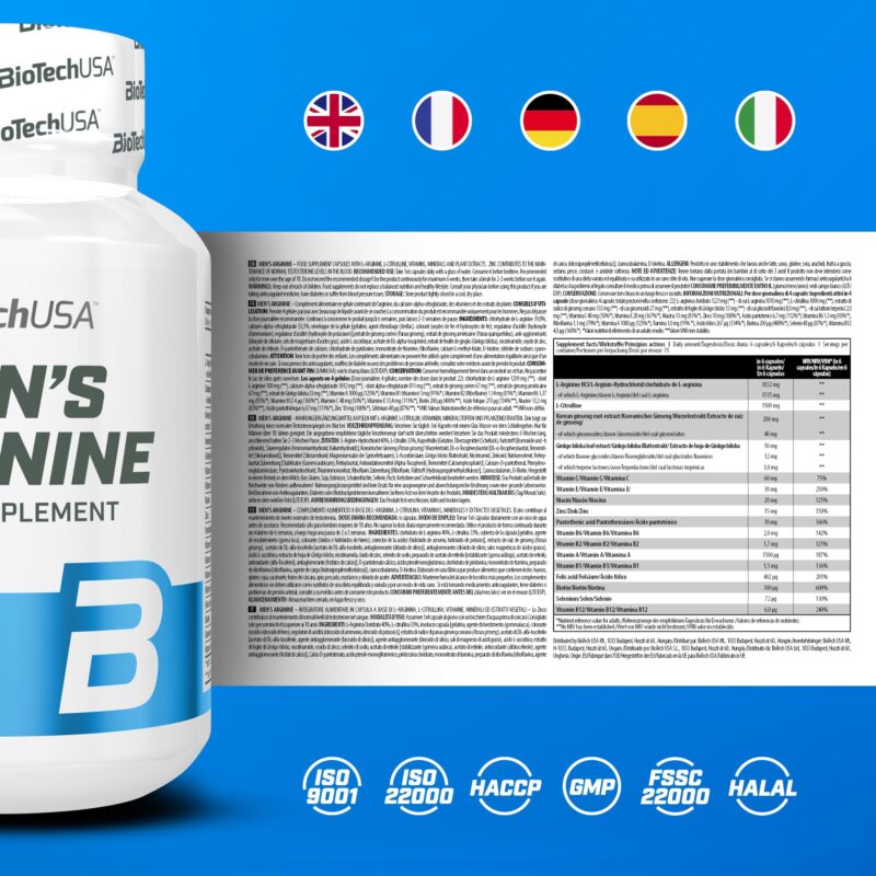 BIOTECHUSA Mens Arginine 90tab