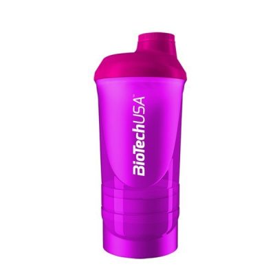 BIOTECHUSA Shaker Wave+ Magic Magenta 600+250+100 ml — erksavärviliste šeikerite komplekt