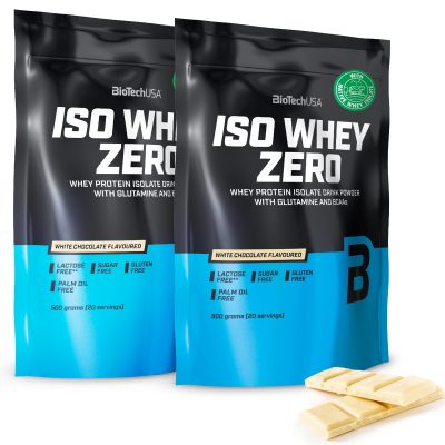 BIOTECHUSA ISO WHEY ZERO 500g White Chocolate – Lean Muscle Protein & Recovery