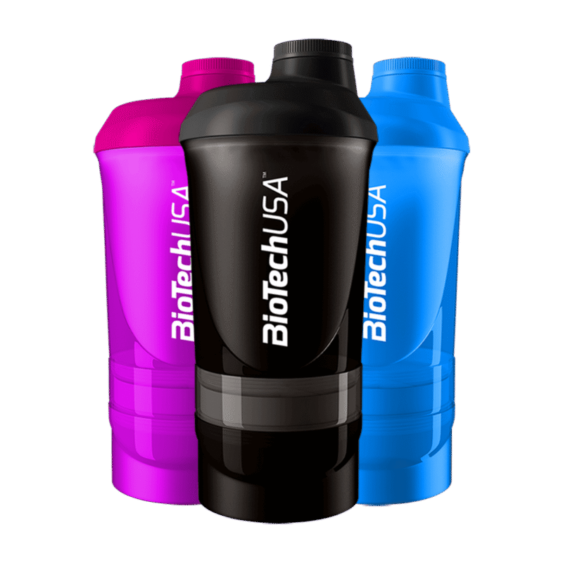 BIOTECHUSA Shaker Wave Panther Black 600ml+250ml+100ml