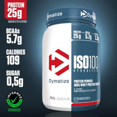 Dymatize ISO 100 932g Strawberry