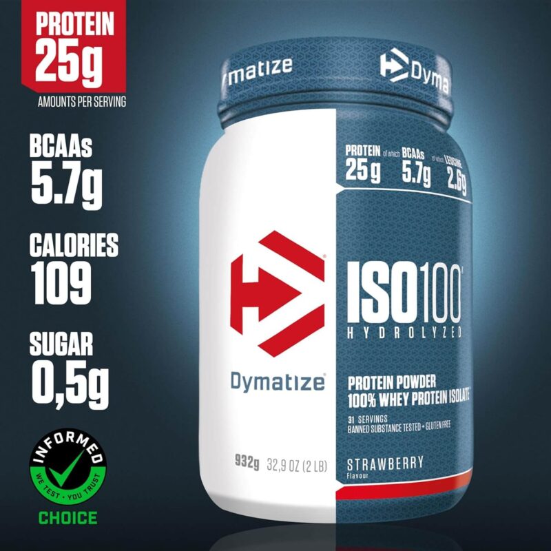 Dymatize ISO 100 932g Strawberry