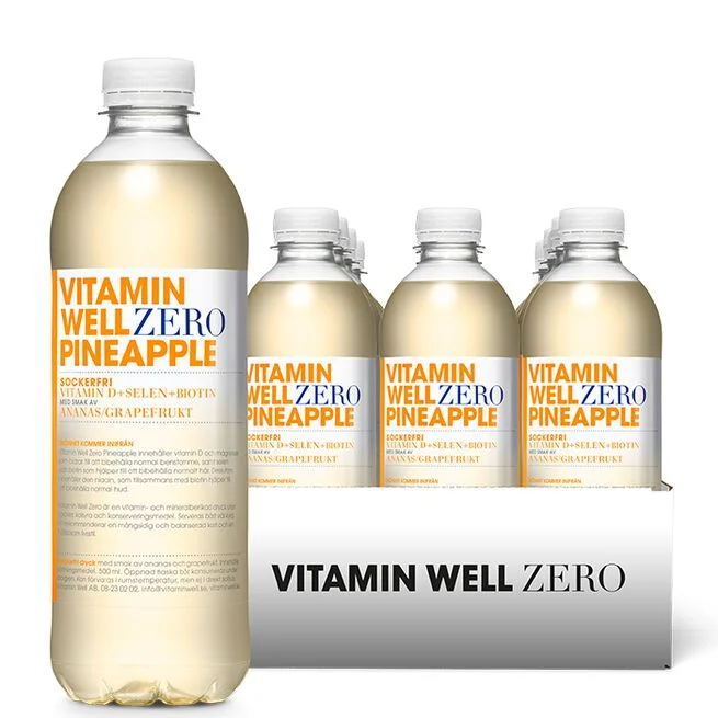 Vitamin Well Zero Ananassi 500ml + pant A