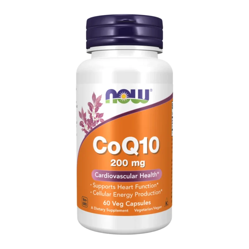 NOW CoQ10 200mg 60 kapslit - südame ja energia tugi