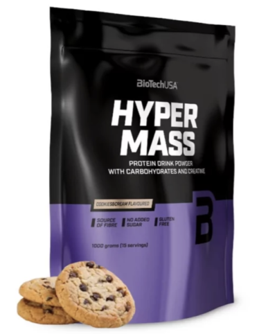 BioTechUSA Hyper Mass 5000 mass gainer 1kg cream cookie flavour