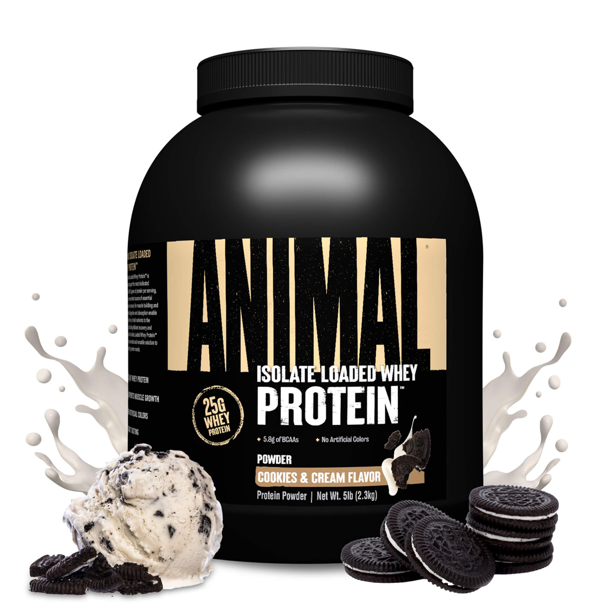 Universal Animal Whey Isolate Loaded 2.3kg Creamy Cookie – Premium Protein Blend Universal Animal Whey Isolate Loaded 2.3kg Creamy Cookie