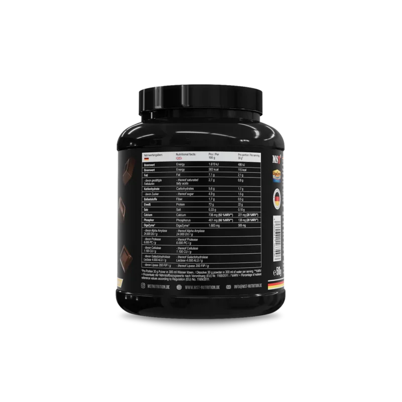 MST Protein Best Whey + Enzyme 510 g Chocolate
