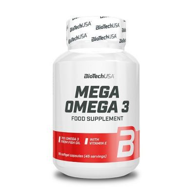 BIOTECHUSA Mega Omega 3 90 Softgels – Heart, Brain & Joint Health Support