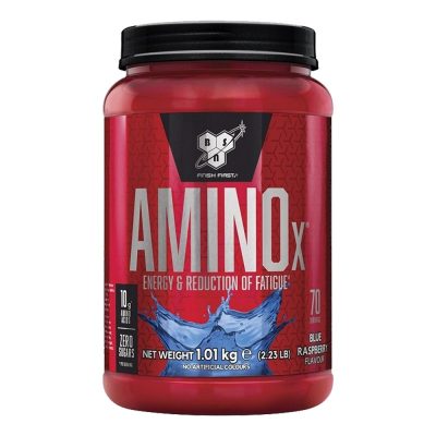 BSN Amino X 1kg Blue Raspberry – BCAA Powder for Muscle Recovery and Endurance