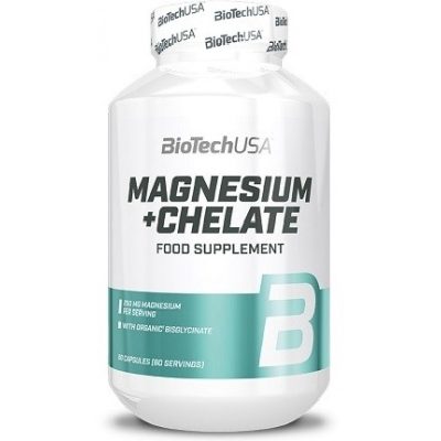 BIOTECHUSA Magnesium + Chelate 60caps – Muscle Function & Energy Support