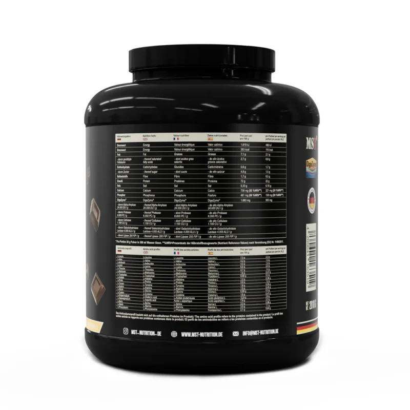 MST Protein Best Whey + Enzymes 2010g Chocolate