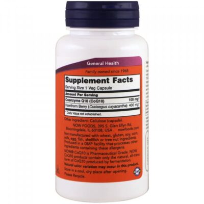 NOW CoQ10 100mg 90 veg. caps.