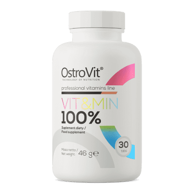 OstroVit 100% Vit&Min 30 tabs – vitamiinide ja mineraalide kompleks igapäevaseks kasutamiseks