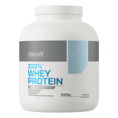OstroVit 100% Whey Protein 2000g Banana Cake – High-Quality Whey Protein for Muscle Recovery