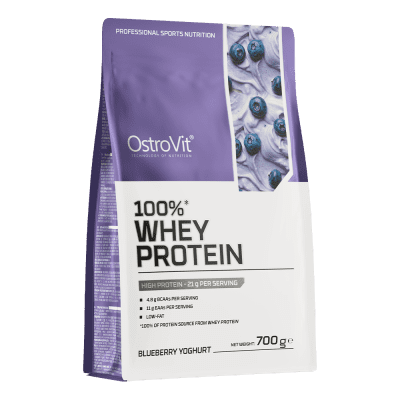 OstroVit 100% Whey Protein 700g Blueberry Yogurt – High-Quality Whey Protein for Muscle Recovery